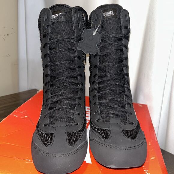 Lonsdale Contender High Black Boxing Cutting Boots Men's Size 8US 7UK EU41 NWT - Picture 5 of 12